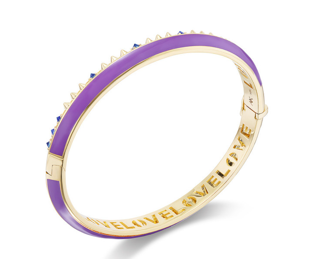 ‘Sweet, Happy Life’ Blue Sapphire Stacking Bracelet