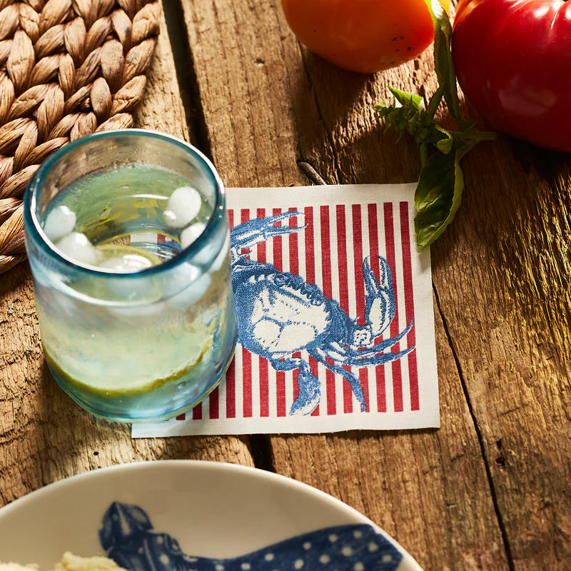 Seaside Stripes Cocktail Napkin Roll