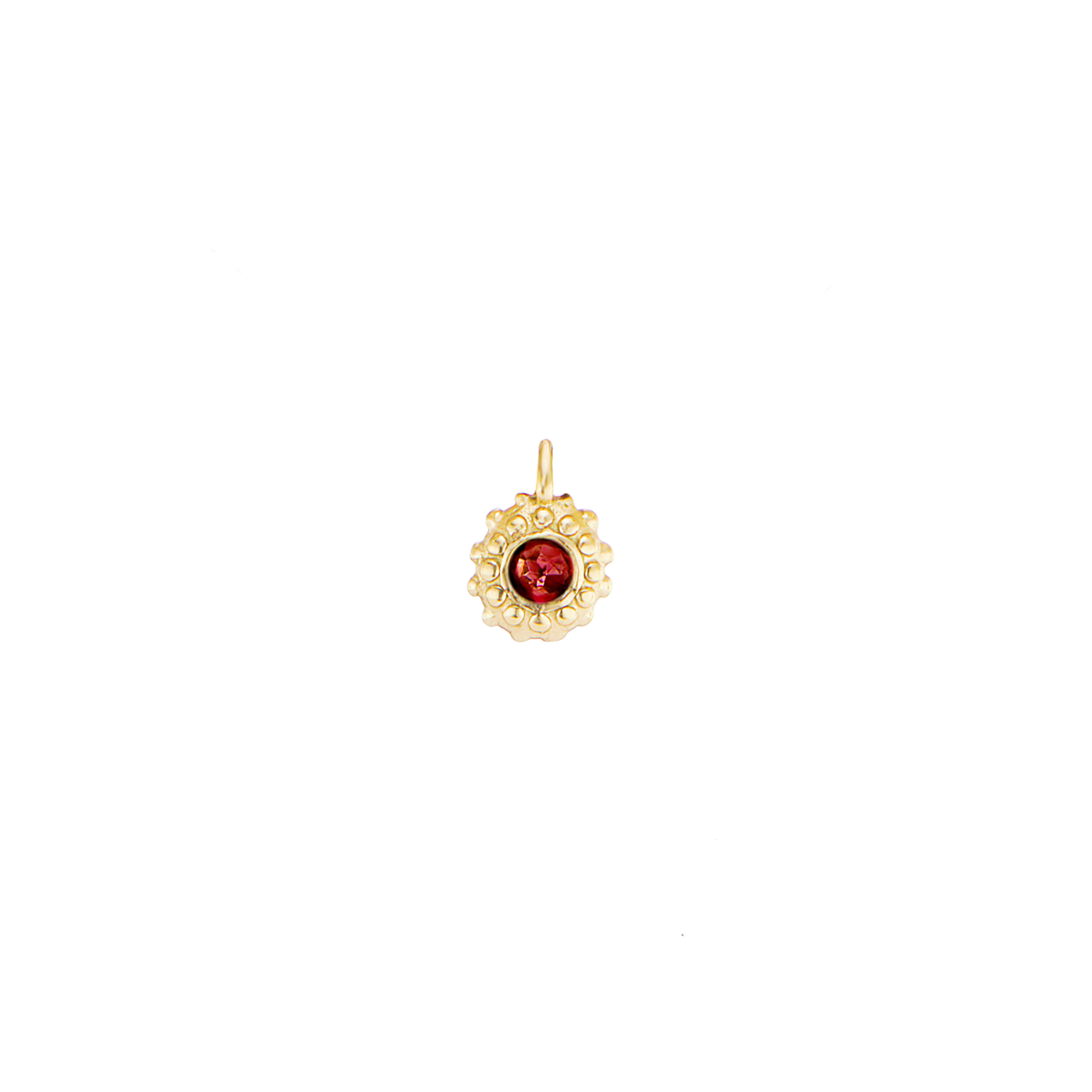 Garnet Birthstone Stud – AURUM + GREY