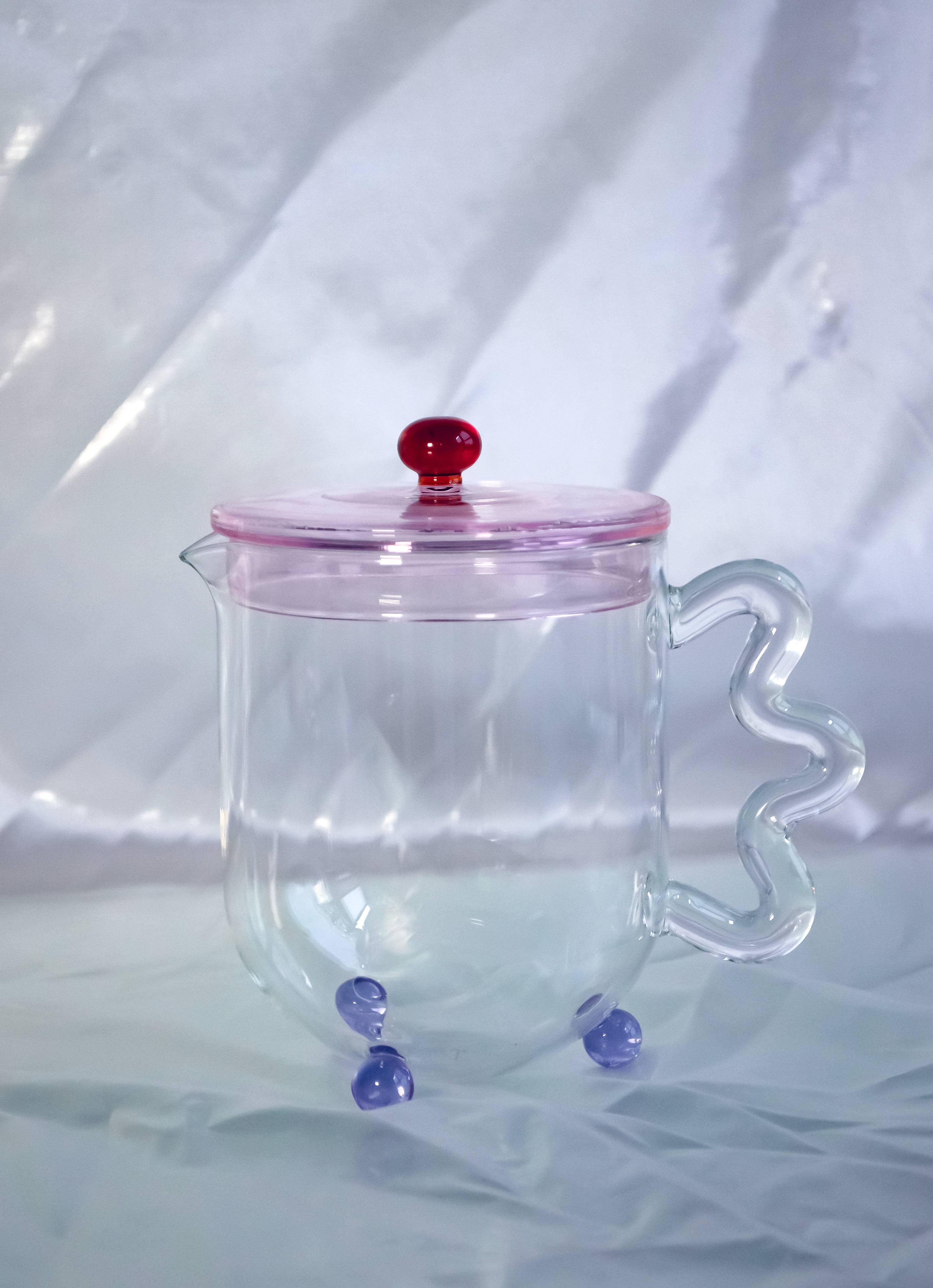 The Qi - Bloom glass teapot