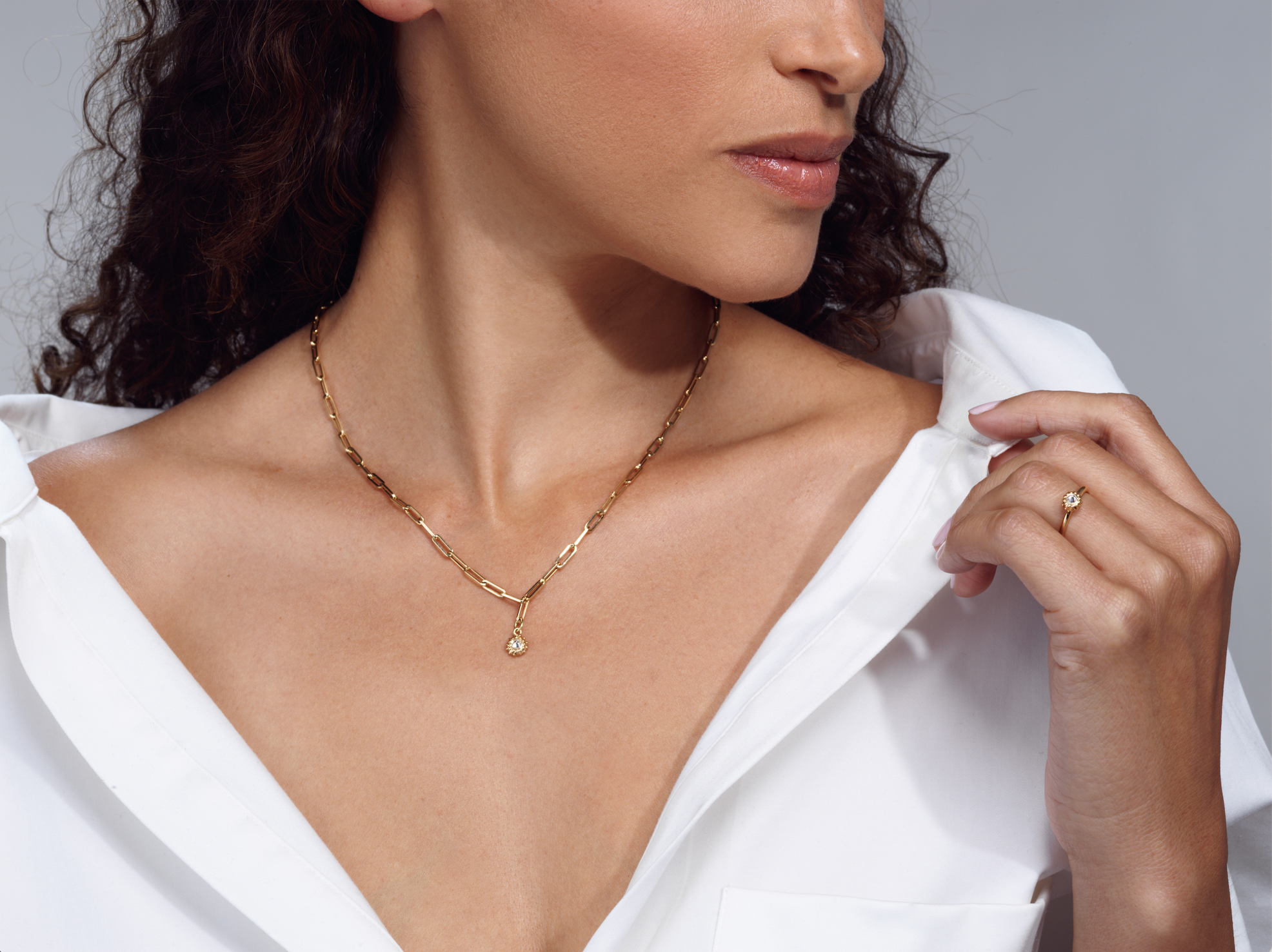 Evolution Rose Gold Diamond Stacking Ring AnaKatarina Design