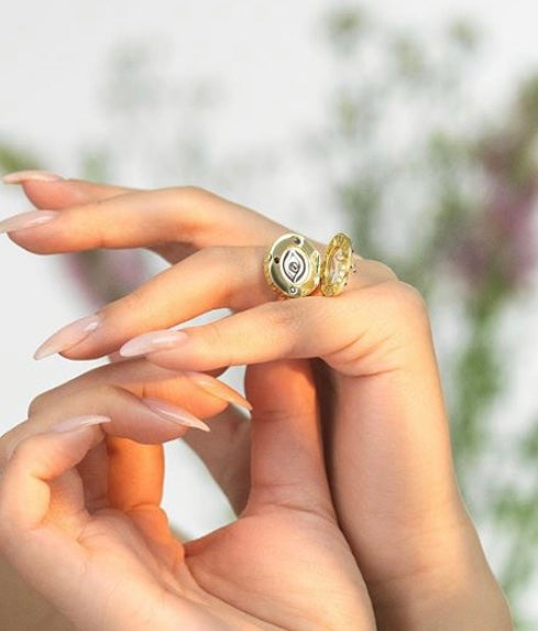 Eye Love Locket Ring
