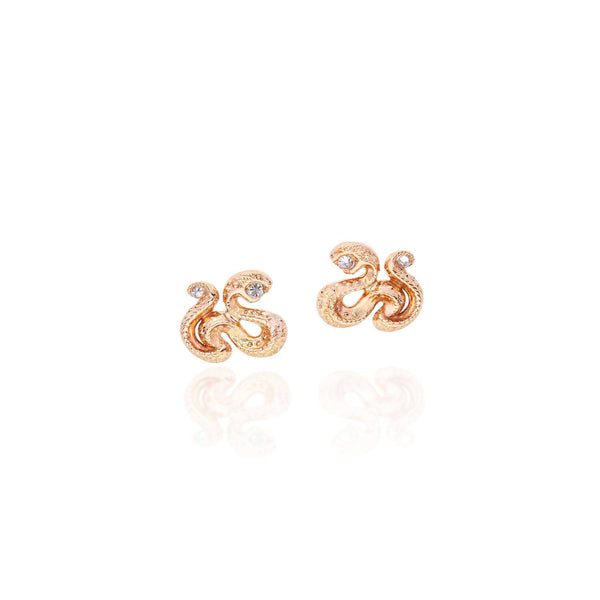 Impeccable Words Rose Gold Wisdom Studs