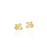 Impeccable Words Yellow Gold Wisdom Studs