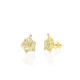 Impeccable Words Yellow Gold Creativity Studs