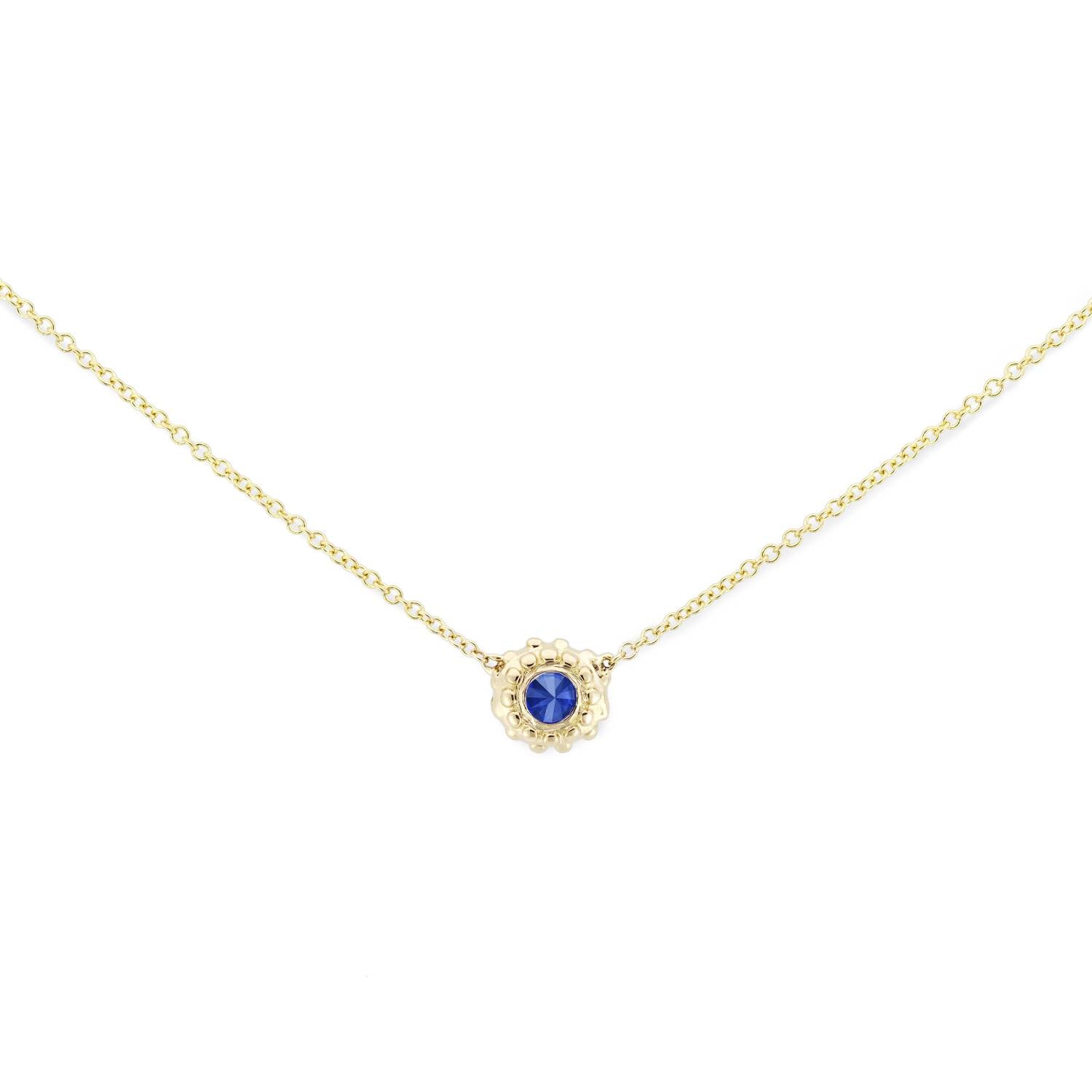 18K Yellow Gold Sapphire Necklace – Maurice's Jewelers