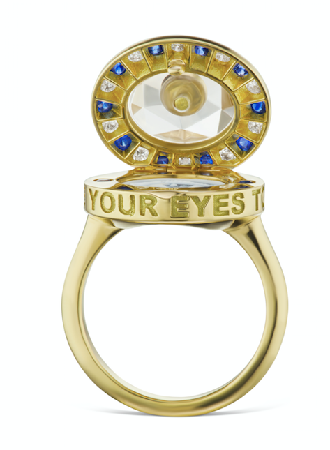Eye Love Locket Ring