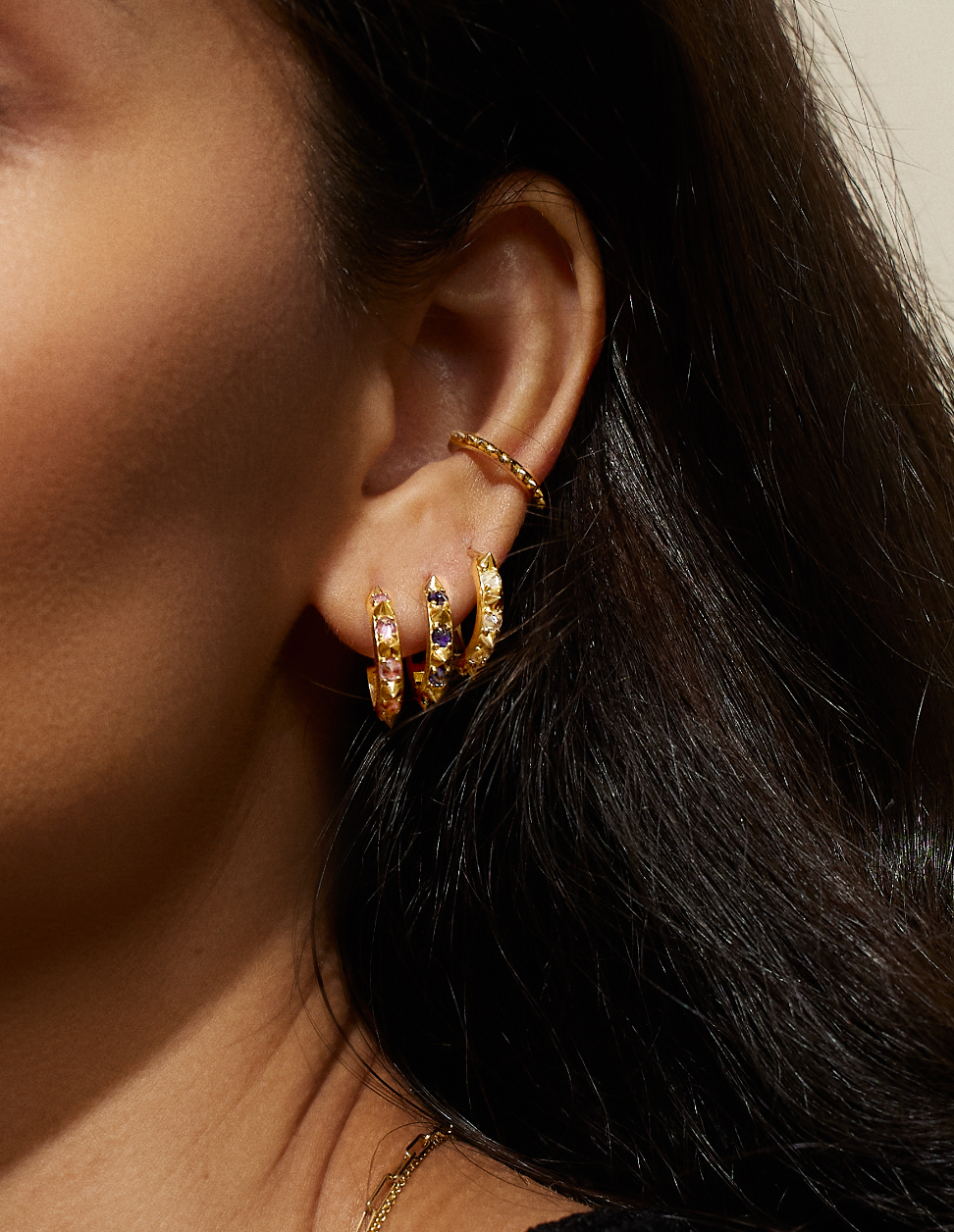 Attitude Spiky Gold Ear Cuff AnaKatarina Design