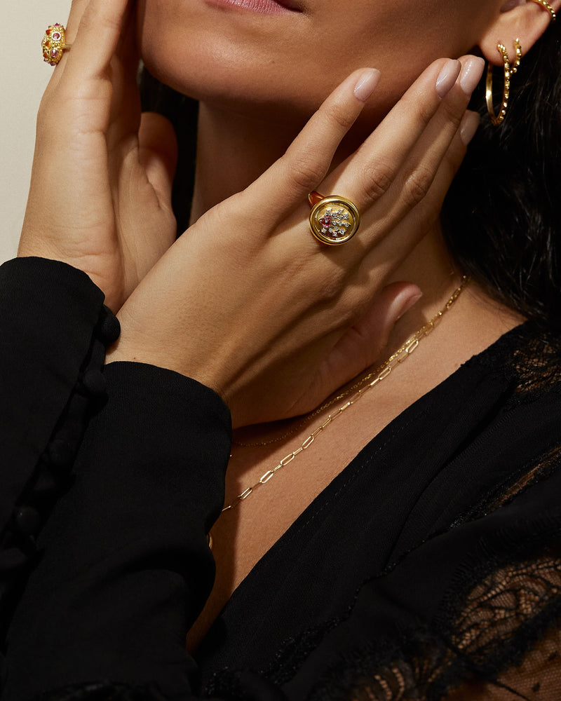 Impeccable Words Love Signet Ring